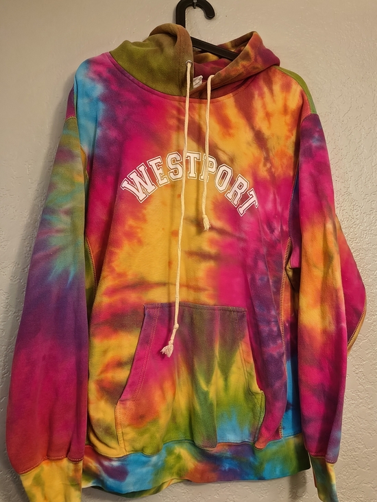 Unlisted Other - Men's Heavyduty M Tie-Dye Hoodie - Vibrant - Beach - Hippie - Rainbow